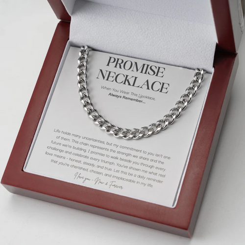 STERLING SILVER PROMISE NECKLACE