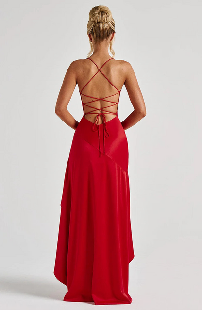 VALENTINE'S RED MAXI DRESS